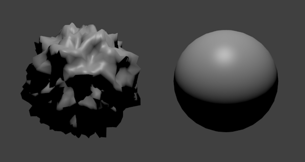 Balls with displacement